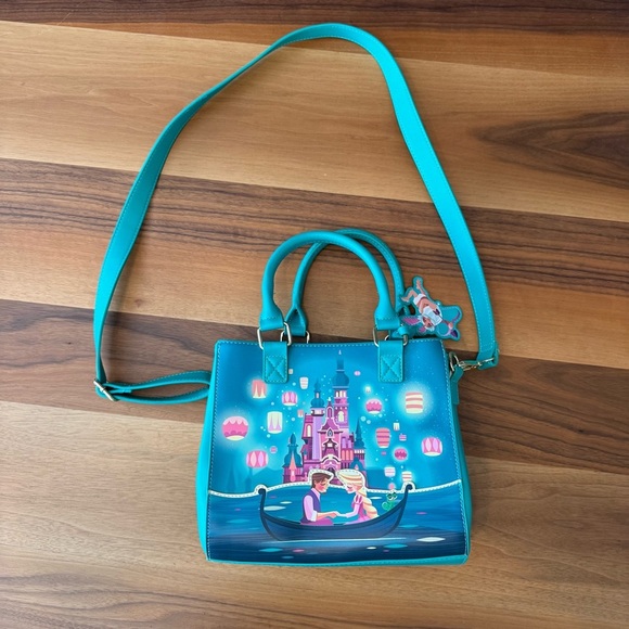 Loungefly Disney Tangled Princess Castle Crossbody - Picture 5 of 9